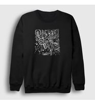 Presmono Unisex Siyah Misadventures Pierce The Veil Sweatshirt 384549tt