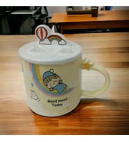 Gökkuşağı Modelli Kupa Bardak Sarı Kupa Bardak