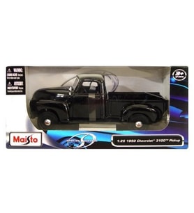 Maisto Chevrolet 3100 Pickup 1950 Diecast Model Araba 1:24 Special Edition Siyah