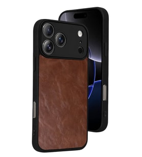 Newface Apple iPhone 17 Pro Aras Deri Kapak - Taba