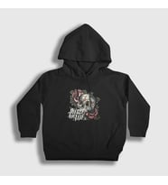 Presmono Unisex Çocuk Siyah Skull Pierce The Veil Kapüşonlu Sweatshirt 387737tt