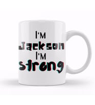 Jackson Name personalized Custom vintage Retro Rainbow Design Gift Baby  Gift For Him Kupa Bardak Porselen