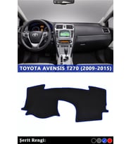 Toyota Avensıs T270 (2009-2015) 3d Torpido Kılıfı Panel Koruyucu Göğüs Kaplama - Mavi Şerit