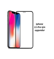 Iphone 11 Pro Curve Tempered Glass Full Siyah Cam Ekran Koruyucu iPhone 11 Pro Apple Uyumlu