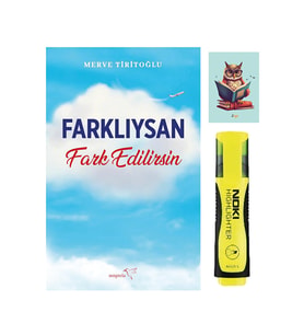 Farklıysan Fark Edilirsin-Merve Tiritoğlu-Müptela Yayınları-Sarı Fosforlu Kalem-Not Defteri Seti