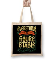 Cute Everything Is Figureoutable Self Improvement Bez Çanta Uzun Saplı