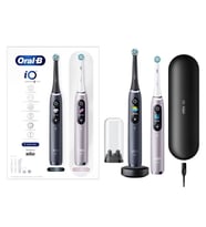 Oral-B iO 9 Şarjlı Diş Fırçası Seti 2'li - Siyah/Pembe Yumuşak Kıllar ve Dairesel Temizlik Özelliği