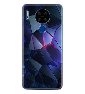 Reeder P13 Blue Max Lite Kılıf Resimli Desenli Silikon Platinium Series Üçgenler 2 1872