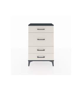 Arges Komodin 4 Çekmeceli 60x30x96 Antrasit-Aytaşı