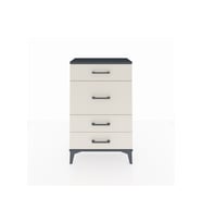 Arges Komodin 4 Çekmeceli 60x30x96 Antrasit-Aytaşı