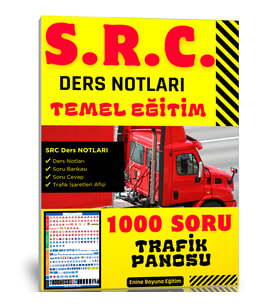 SRC Ders Notları Kitabı (Trafik İşaretleri Posteri ve Deneme İlaveli)