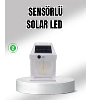 Northcity Güneş Enerjili Dış Mekan Sensörlü Duvar Lambası IP65 Su Geçirmez ve Otomatik Aydınlatma