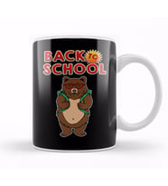 Cute Back To School Adorable Bear With Backpack Kupa Bardak Porselen