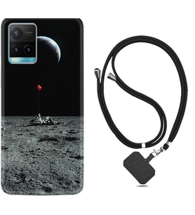 Vivo Y11S Y21S Y20 Y20S Y70 Kılıf Boyun Askılı Silikon Astronoot Red Baloon 1608