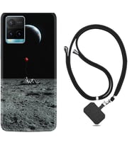 Vivo Y11S Y21S Y20 Y20S Y70 Kılıf Boyun Askılı Silikon Astronoot Red Baloon 1608
