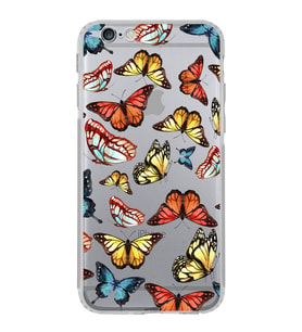PrintiFy iPhone 6 ile Uyumlu Water Color 2  Kamera Korumalı Şeffaf  Kılıf