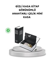 Northcity Metal Gövdeli Gizli Kitap Kasa – Anahtarlı Güvenli Kasa