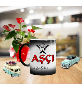 Aşçı Sihirli Kupa Bardak Fotoğraf Baskılı