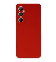 Realme C65 Kılıf First Silikon - Kırmızı