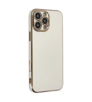 Apple İphone 16 Pro Max Kılıf Volet Silikon - Beyaz