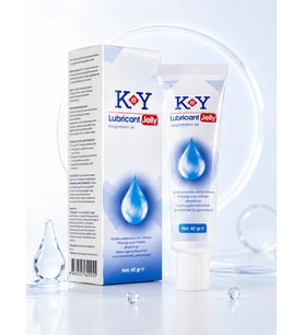 KeY Kayganlaştırıcı Jel 42 ML Suda Çözünebilen Lubrikant Jel Muayene Sonda Endoskopi Kolonoskopi Jinekolojik ve Vajinal Lubrikasyon Kuruma Karşıtı Kremi