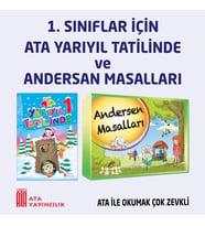 1.Sınıf Ata Yarıyıl Tatilinde + Andersen Masalları Dizisi (Beyaz)