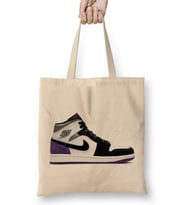 Jordan 1 Mid Se Purple Bez Çanta Uzun Saplı
