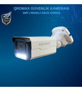 Qromax Gece Renkli Gösteren 4 Warm Led 5 Mp Sony Lensli 1080p Full Hd Güvenlik Kamerasi 3404W