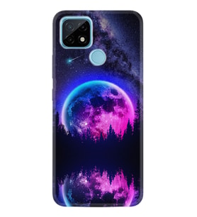 Realme C11 C21 C21Y C25Y C11 2021 Kılıf Desemli Silikon Star Planet 1652