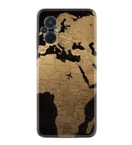 Xiaomi Poco M5 Kılıf Silikon Desen Özel Seri Map Planet 1656