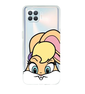 Oppo Reno 4 Lite Uyumlu Lola Bunny Desenli Şeffaf Telefon Kılıfı