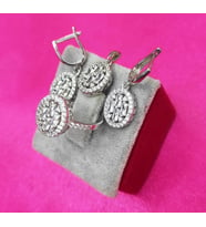 Baget taşlı gümüş set