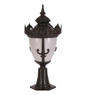 AVONNI BSU-68089-BSY-KOP Siyah Boyalı Dış Mekan Aydınlatma E27 Aluminyum Döküm Dip Polikarbon Cam 32cm