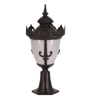 AVONNI BSU-68089-BSY-KOP Siyah Boyalı Dış Mekan Aydınlatma E27 Aluminyum Döküm Dip Polikarbon Cam 32cm
