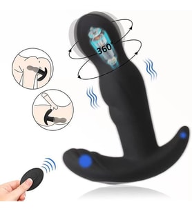 GUST Kablosuz Kumandalı Prostat ve Perine Uyarıcı Rotasyonlu ve Güçlü Titreşimli 2 in 1 Vibratör