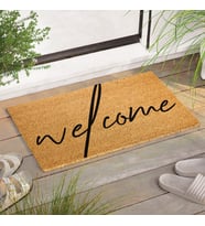 El Yazısı Welcome Tasarımlı Tam Boyut Paspas