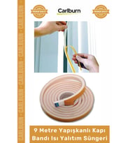 9 Metre Pencere Izolasyon Bandı Yapışkanlı Cam Yalıtım Süngeri Rüzgar Soğuk Kesici Pimapen Fitili