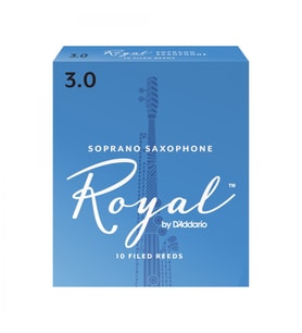 D'Addario RIB1030 Royal Soprano Saksafon Kamışı No: 3.0 (Orta Seviye/Eğitim) - 10'lu Paket  Caz ve Klasik İçin Çok Yönlü Kullanım İmkânı