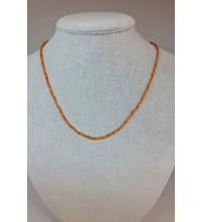 Sitrin Taşı 2.5mm Kolye (SABİT KLİPSLİ)