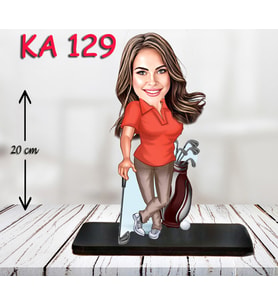 Kişiye Özel Ahşap Biblo - Sporcu Kadın Karikatür Biblo - Sporcu Biblo 8