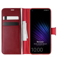 Microsonic Casper Via F20 Kılıf Delux Leather Wallet Kırmızı