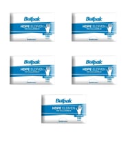 Burpak HDPE İş Temizlik Tek Kullanımlık Şeffaf Eldiven / Büyük Boy / 100 Adetlik 5 Paket