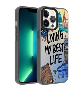 Apple iPhone 13 Pro Max Kılıf Desenli Zore Dragon Sert Kılıf Seyahat
