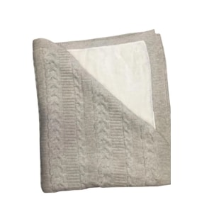Triko At Kuyruğu Desen (Solmaya Dayanıklı) Battaniye 75x95