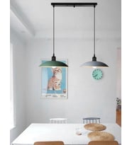 Rsylight Retro Metal Dekoratif Rustik Masa Üstü Sıralı 2 li Sarkıt Avize Genişlik 60 cm