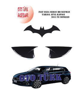 Fiat Egea Sedan Hb Yarasa Batman yarasa Ayna Kapağı 2015 Ve Sonra (Siyah)
