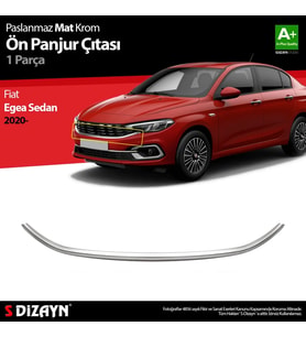 Fiat Egea Sedan Krom Ön Panjur Çıtası 2020 Üzeri Mat Krom