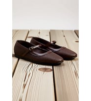 Kadın Hasır Dokulu Mary Jane Babet Bantlı Kare Burunlu Düz Topuklu Günlük Rahat Ayakkabı Modern