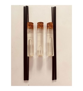 3 Adet Oda Kokusu 9 Adet Fiber Karbon Bambu Çubuk Amber Kokulu Esanslı (Çok Renkli)