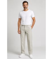 İlksar Klasik Kesim Tencel Karışımlı Kumaş Erkek Pantolon - Y26-9955- Taş